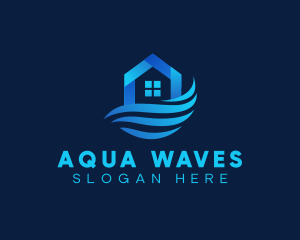 Realty House Wave  logo design