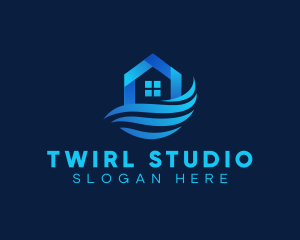 Twirl - Realty House Wave logo design
