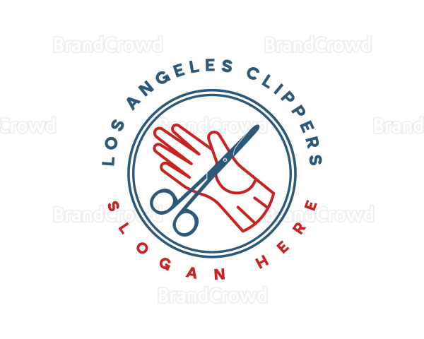 Surgical Scissors Glove Logo