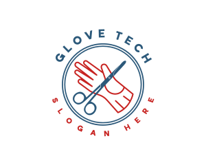 Glove - Surgical Scissors Glove logo design