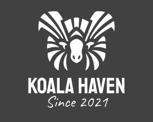 Wild Koala Silhouette  logo design