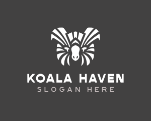 Wild Koala Silhouette  logo design