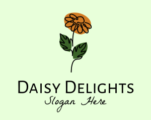 Daisy - Daisy Flower Monoline logo design
