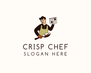 Father Chef Cookbook logo design