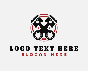 Mechanical - Piston Automotive Repair logo design