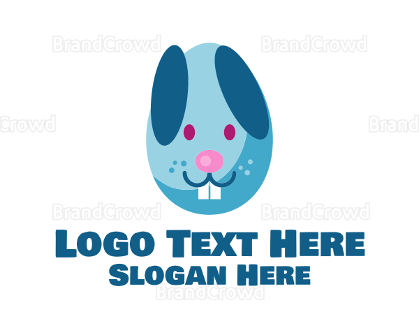 Easter Egg Bunny Logo