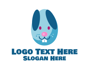 Toy Shop - Easter Egg Bunny logo design