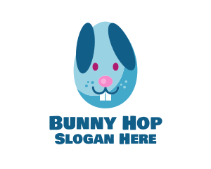 Easter Egg Bunny  logo design