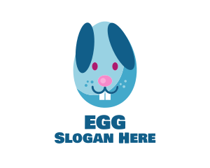 Easter Egg Bunny  logo design