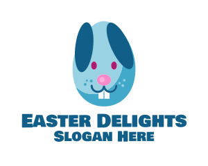 Easter Egg Bunny  logo design