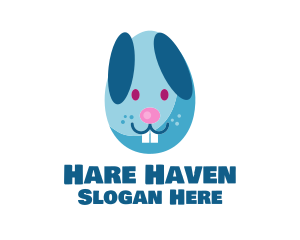 Easter Egg Bunny  logo design