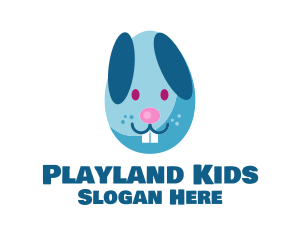 Easter Egg Bunny  logo design