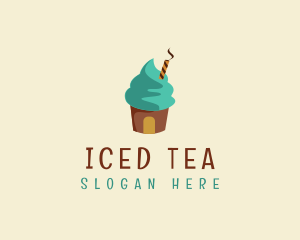 Ice Cream Sundae logo design