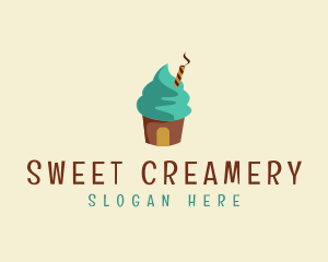 Ice Cream Sundae logo design