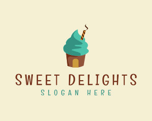 Ice Cream Sundae logo design