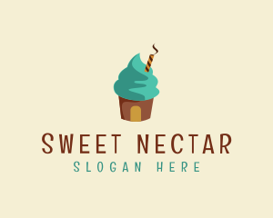 Ice Cream Sundae logo design