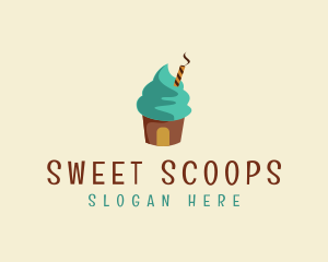Ice Cream Sundae logo design