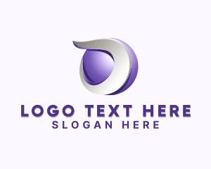 3d - Professional 3D Letter O logo design