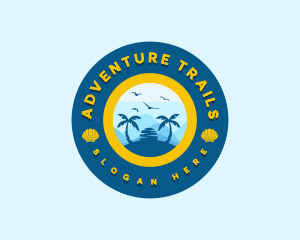 Beach Vacation Tour logo design