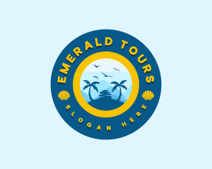 Beach Vacation Tour logo design