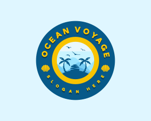 Beach Vacation Tour logo design