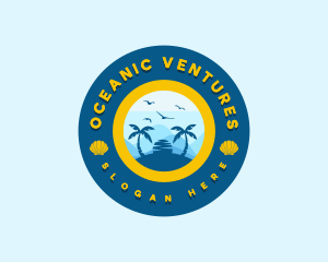 Beach Vacation Tour logo design