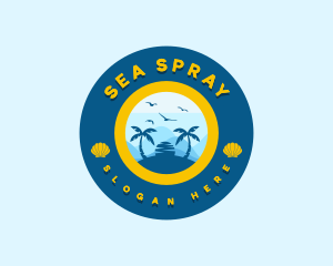 Beach Vacation Tour logo design