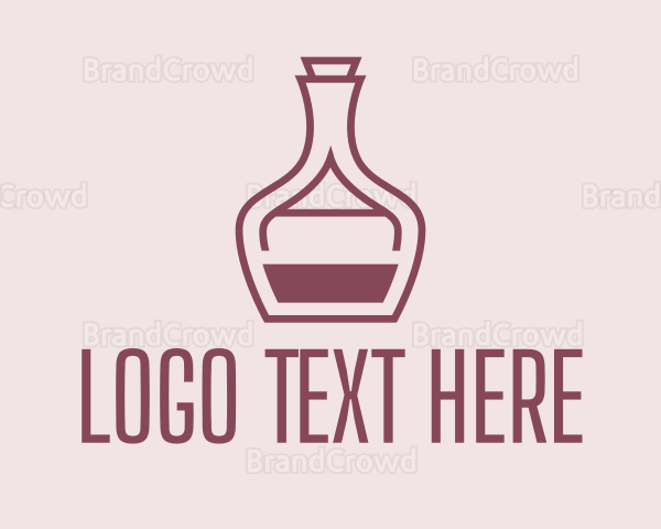 Cognac Drink Bottle Logo