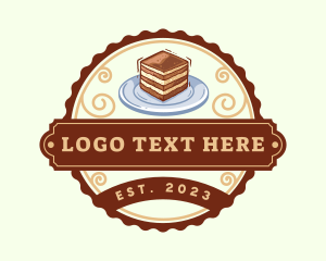 Dessert Cake Confectionery Logo