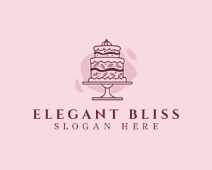 Fancy Cake Dessert Logo