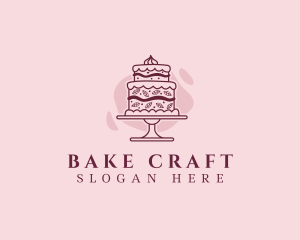 Fancy Cake Dessert logo design