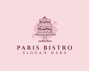 Fancy Cake Dessert logo design