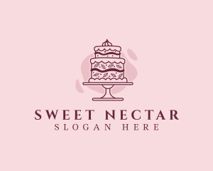 Fancy Cake Dessert logo design