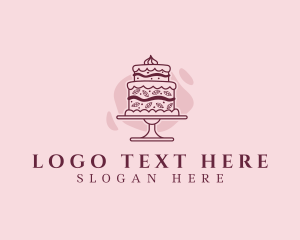 Fancy Cake Dessert Logo