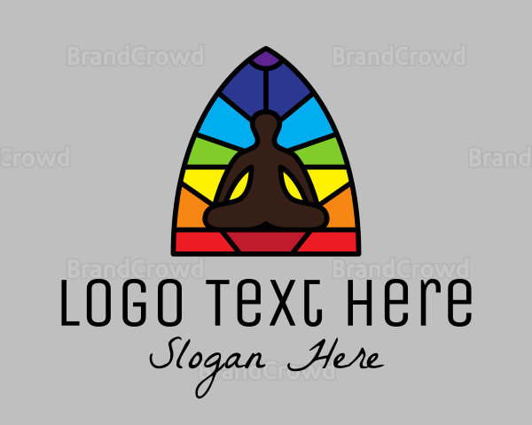 Yoga Studio Mosaic Logo