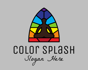 Yoga Studio Mosaic logo design