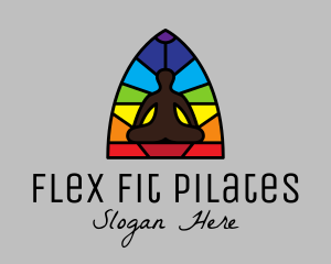 Pilates - Yoga Studio Mosaic logo design
