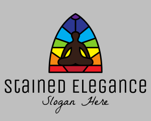 Yoga Studio Mosaic logo design