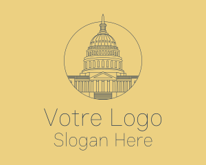 Supreme Court - American Capitol Building logo design