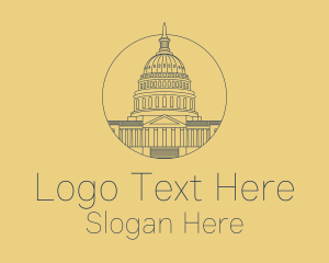 Washington Dc - American Capitol Building logo design