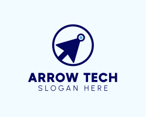 Digital Tech Arrow logo design