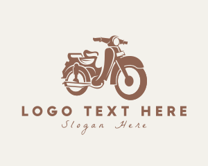 Dirt Bike - Old Rider Motorcycle logo design