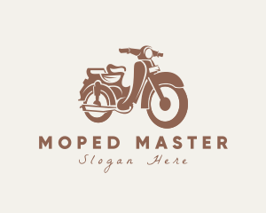 Moped - Old Rider Motorcycle logo design