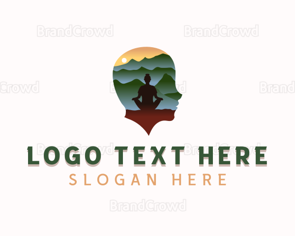 Outdoor Meditation Wellness Logo