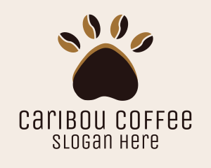 Coffee Bean Paw logo design