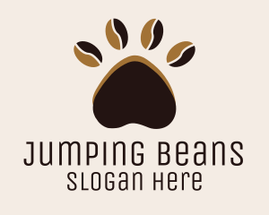 Coffee Bean Paw logo design