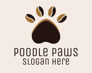 Coffee Bean Paw logo design