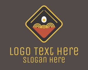 Cafeteria - Egg Noodle Sign logo design