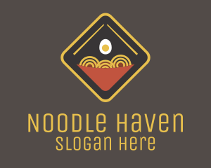 Noodle - Egg Noodle Sign logo design