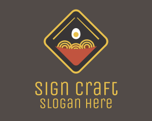 Egg Noodle Sign logo design